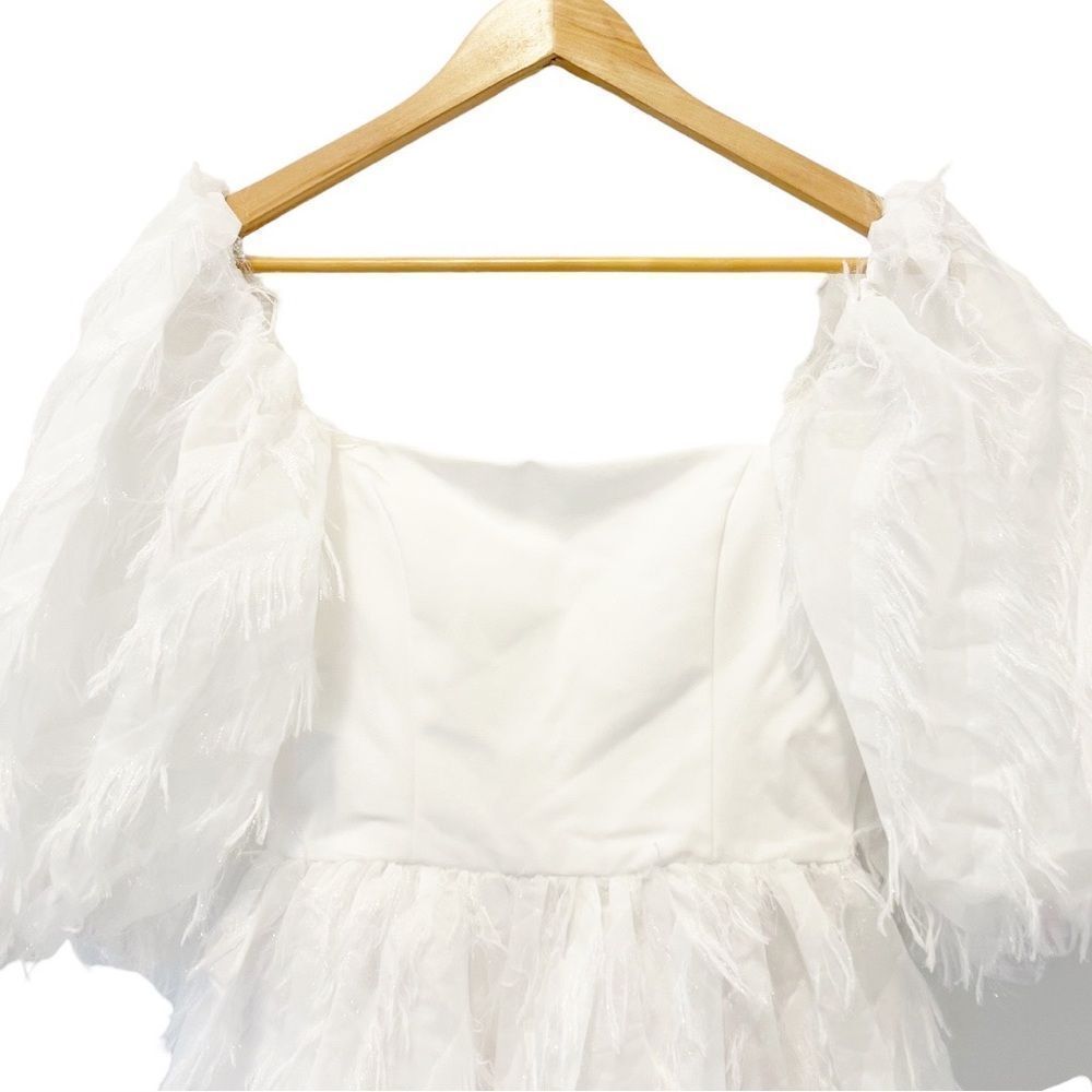 Black Halo Pepper Mini Dress White in Size 4 - Picture 4 of 10